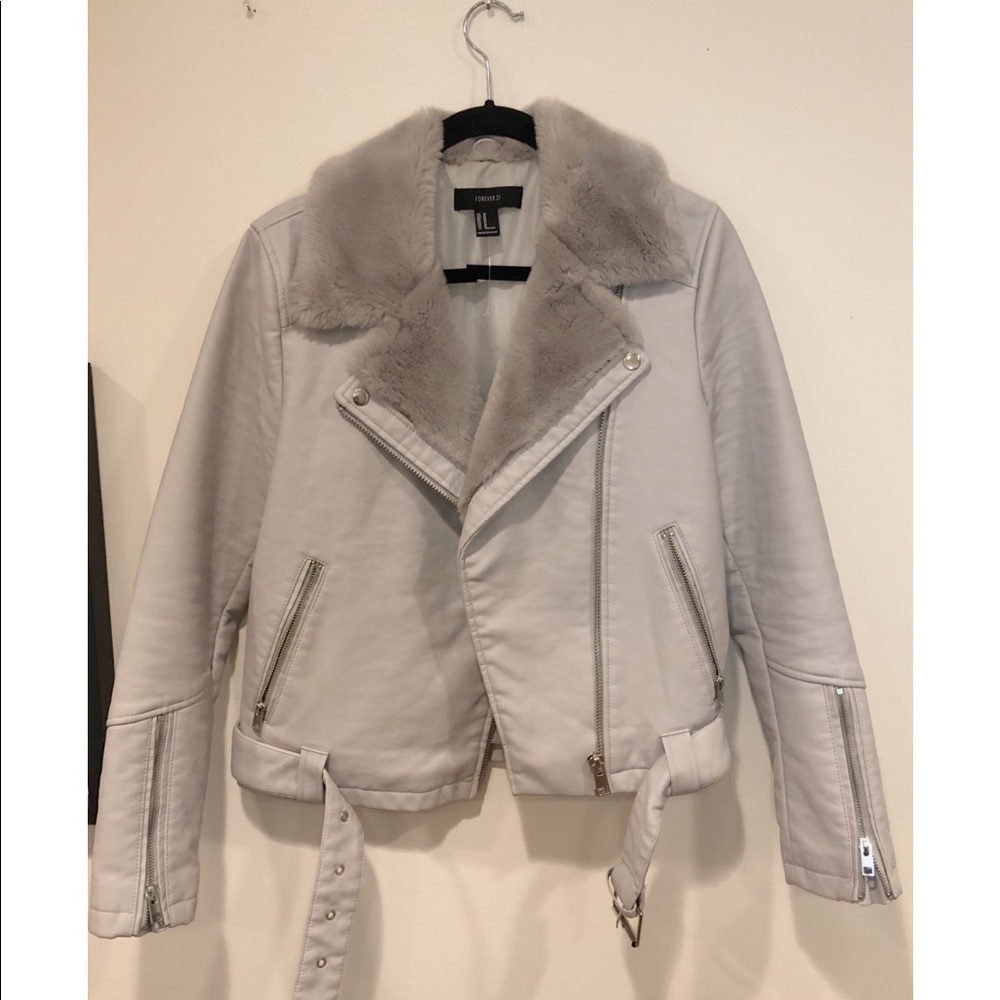 Faux Leather Biker Jacket